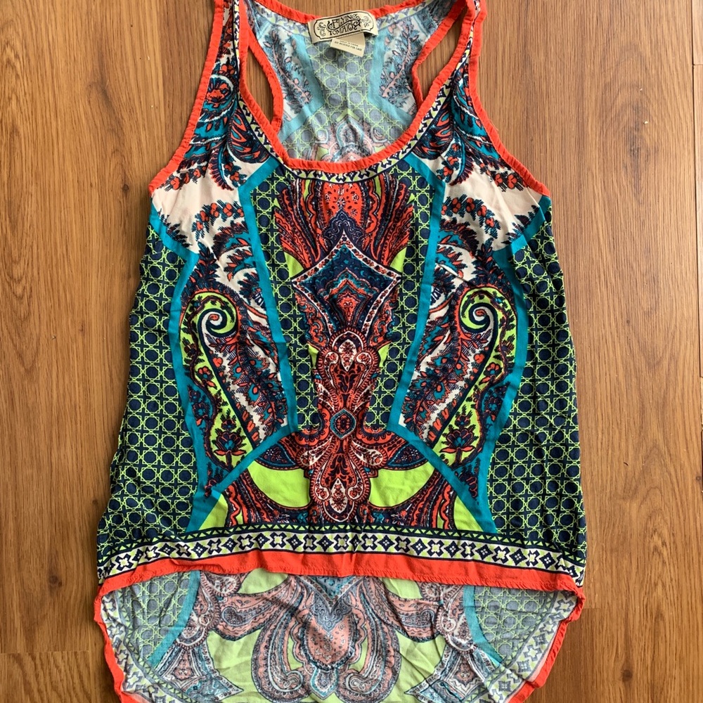 Anthropology Flying Tomatoes Tank szS comfy bright